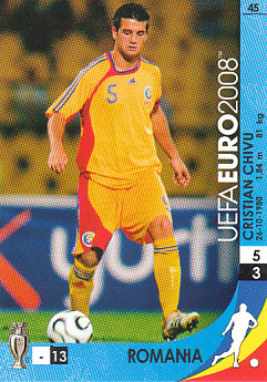 Cristian Chivu Romania Panini Euro 2008 Card Game #45